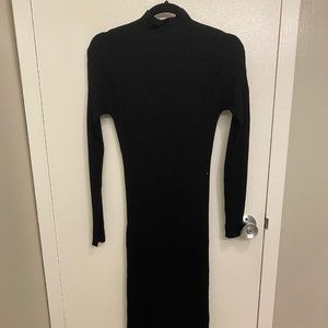 H&M Mock-Neck Sweater Midi Dress